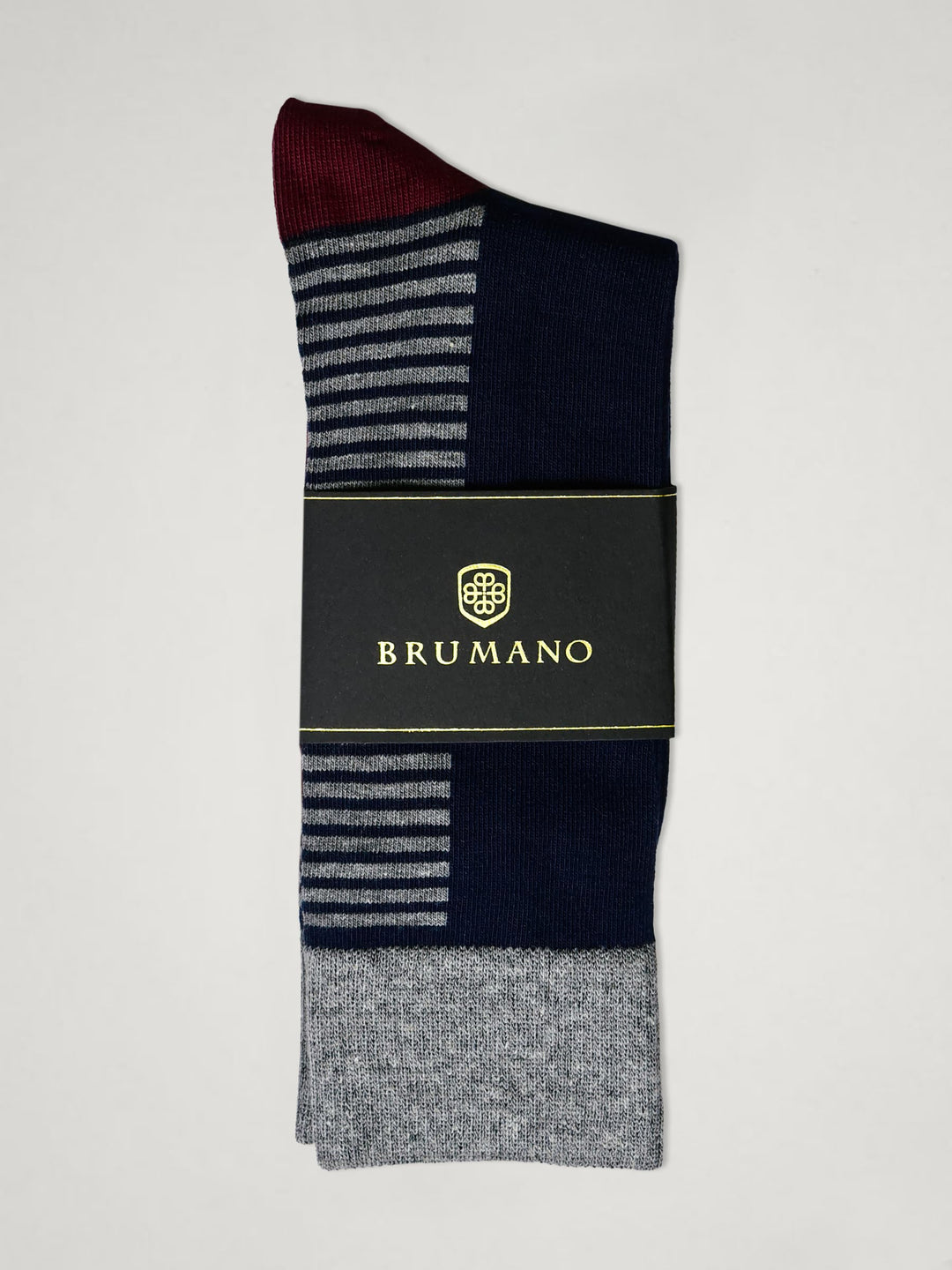 Blue Grey Striped Cotton Stocks Brumano Pakistan