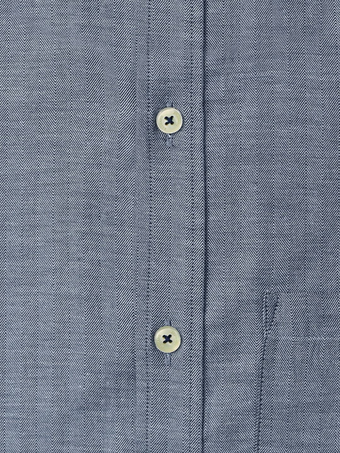Blue Herringbone Pattern Formal Shirt Brumano Pakistan