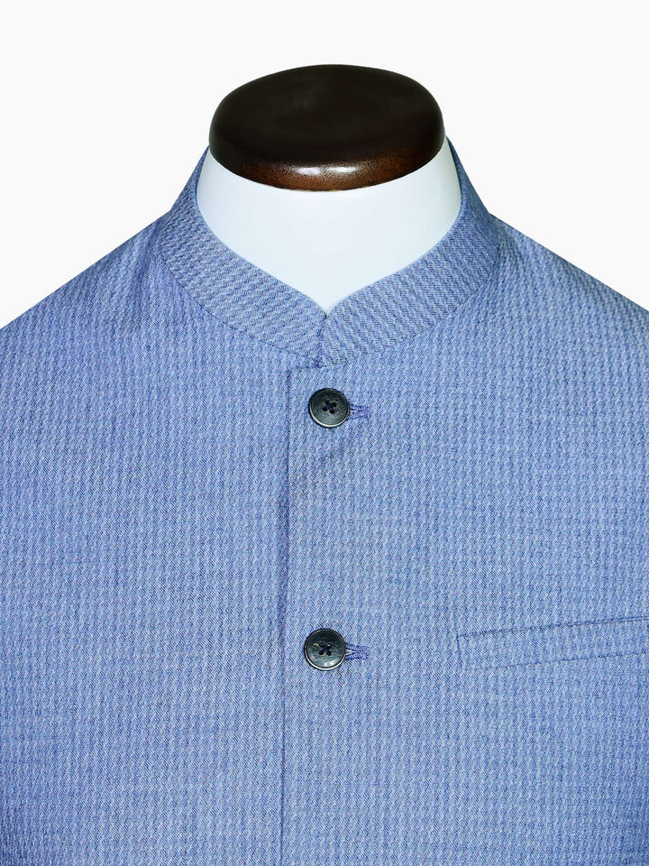 Blue Houndstooth Waistcoat Brumano Pakistan