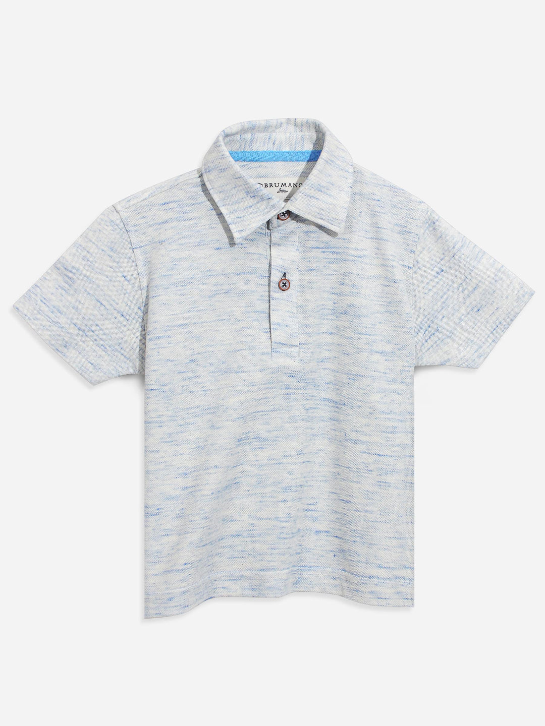 Blue Inject Pique Polo Shirt Brumano Pakistan