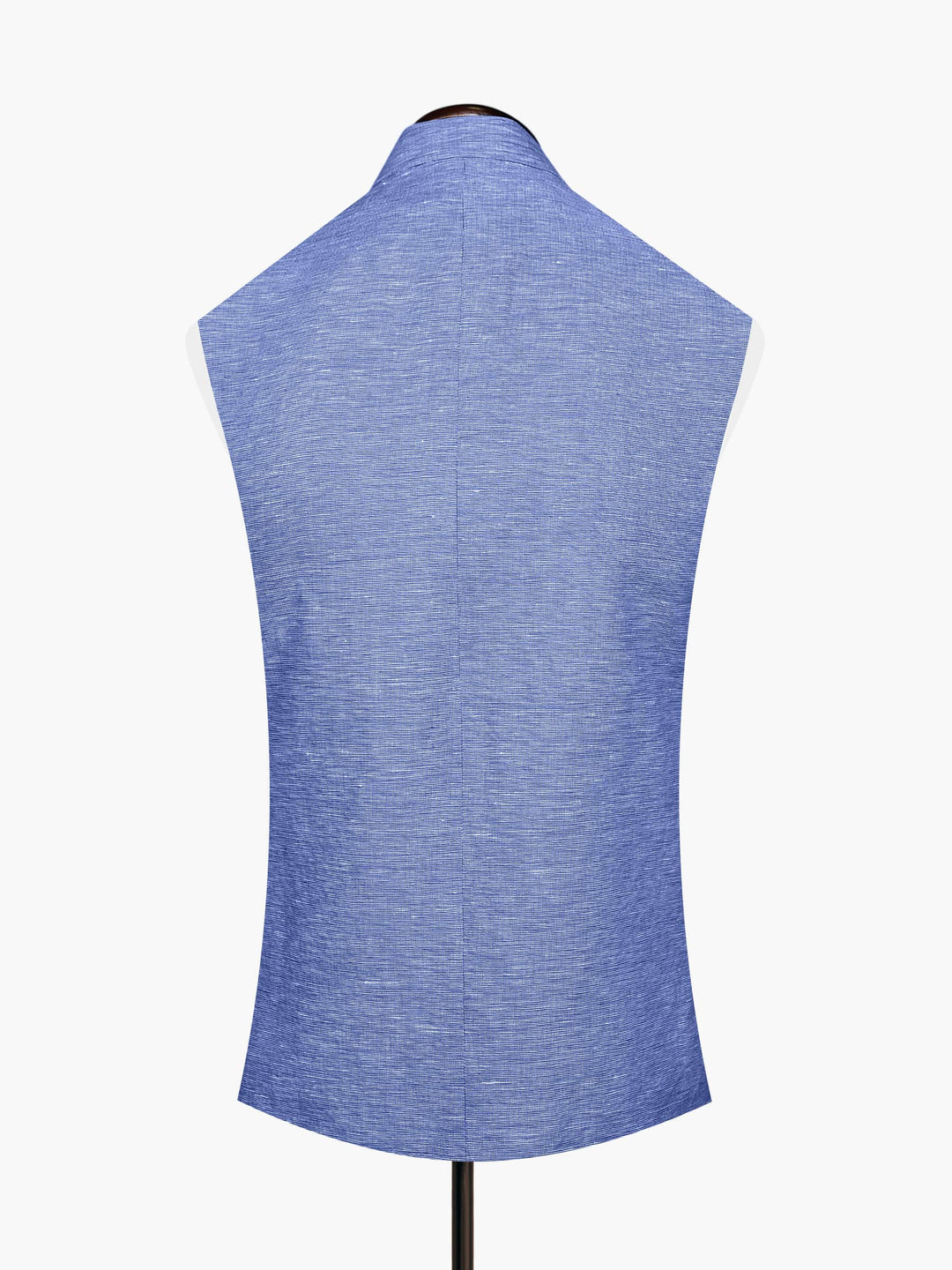 Blue Linen Structured Waistcoat Brumano Pakistan