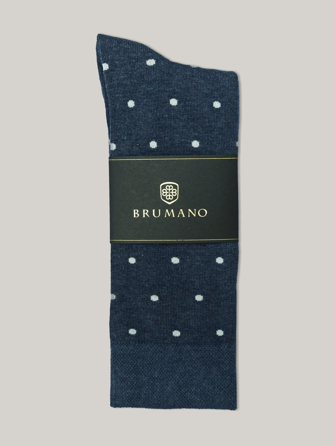 Blue Melange Polka Dot Cotton Socks Brumano Pakistan