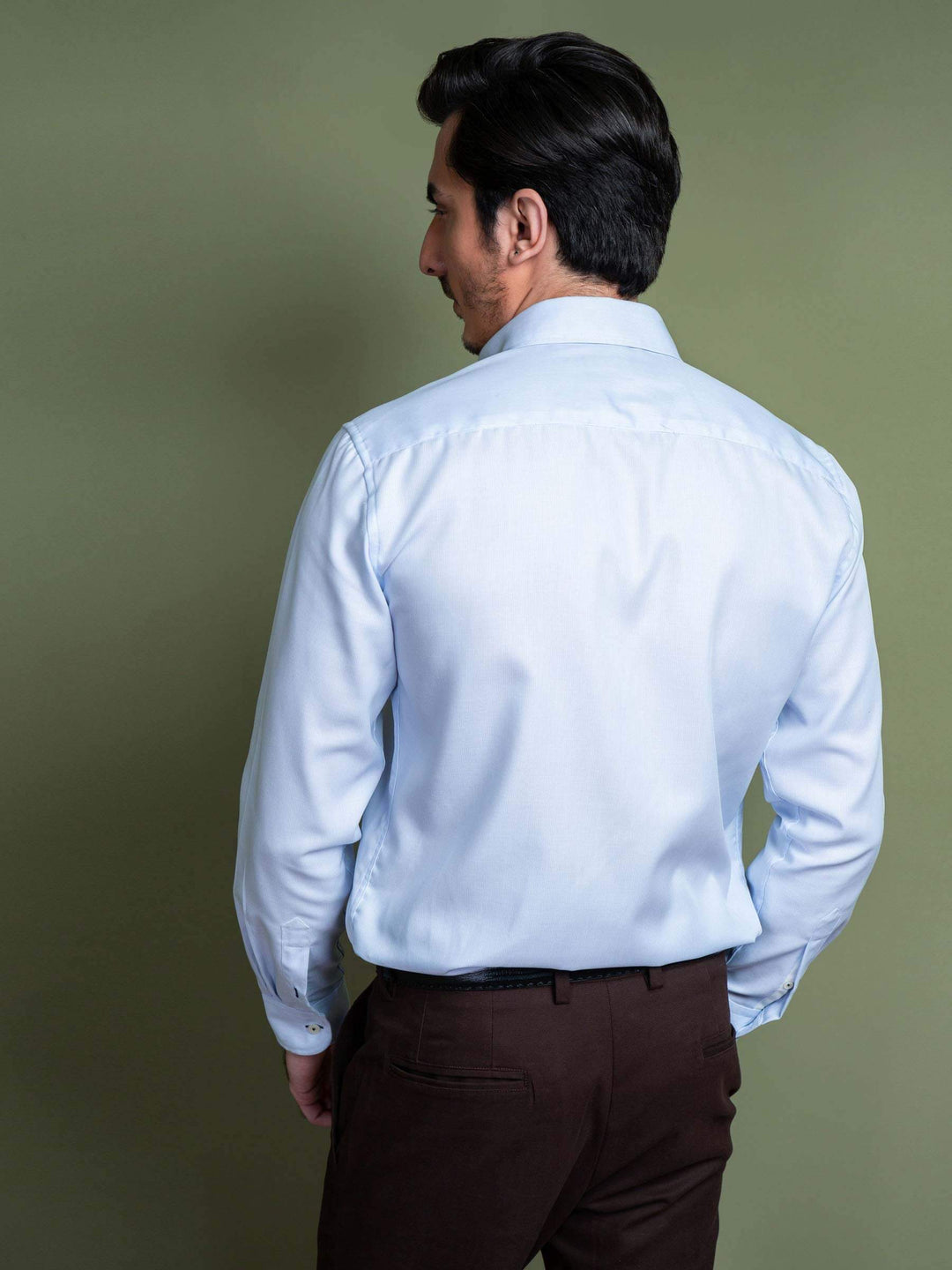 Blue Pinstriped Button Down Shirt