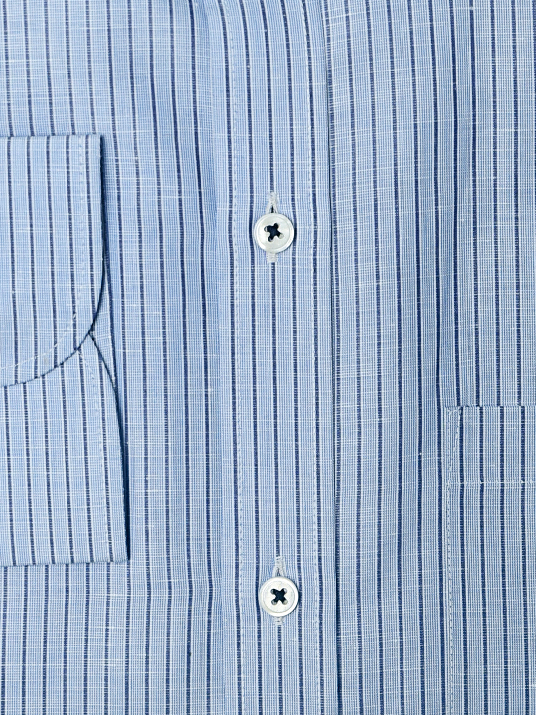 Blue Pinstriped Linen Shirt Brumano Pakistan
