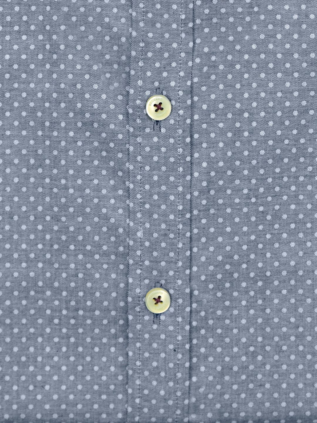 Blue Polka Dot Printed Button Down Shirt Brumano Pakistan