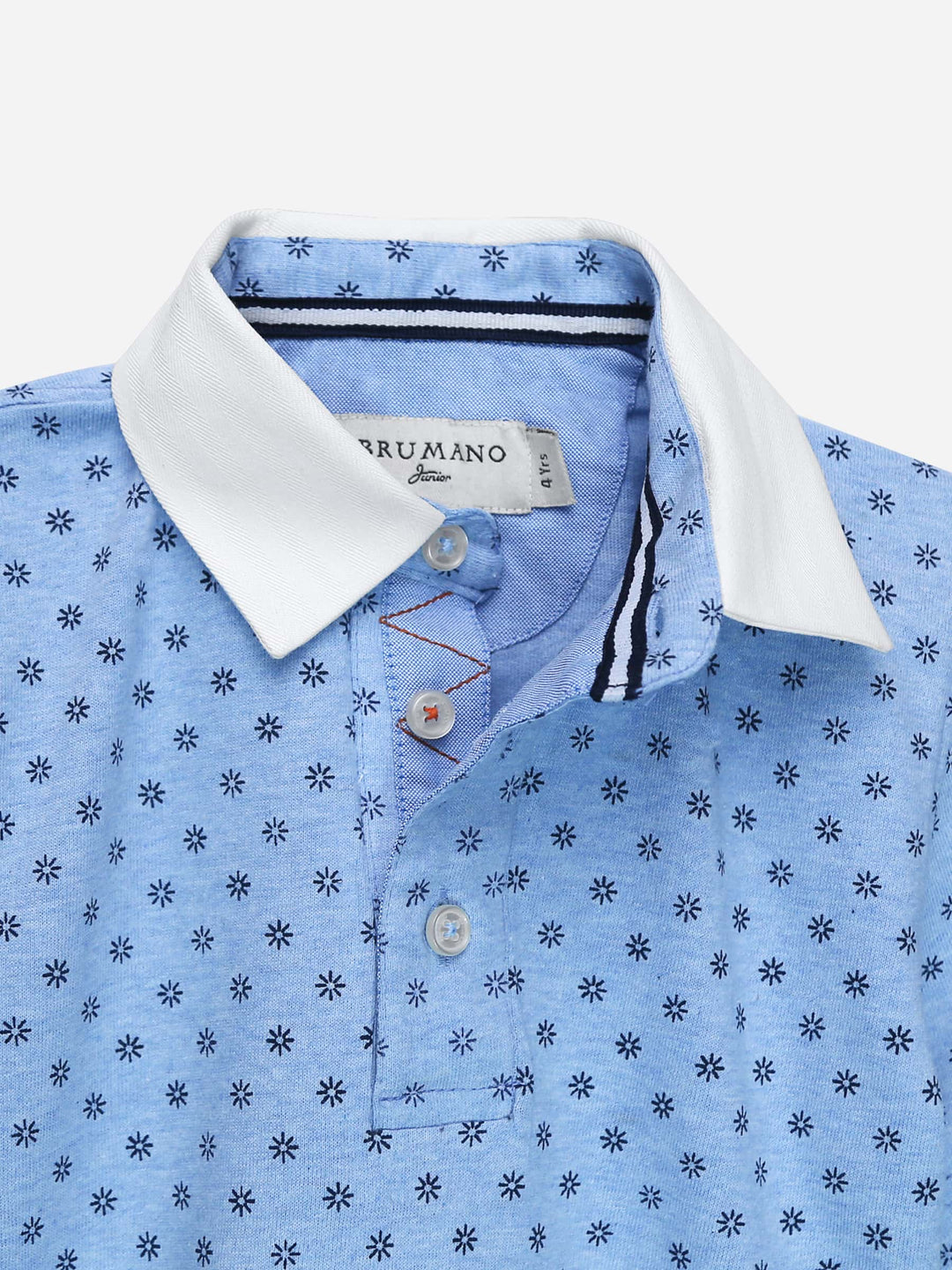 Blue Printed Polo Shirt Brumano Pakistan