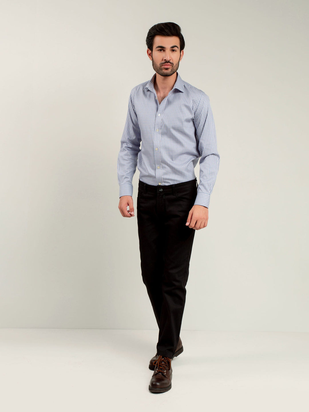 Blue & Purple Formal Shirt Brumano Pakistan