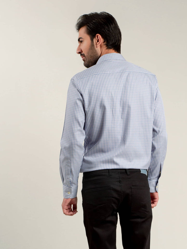 Blue & Purple Formal Shirt Brumano Pakistan