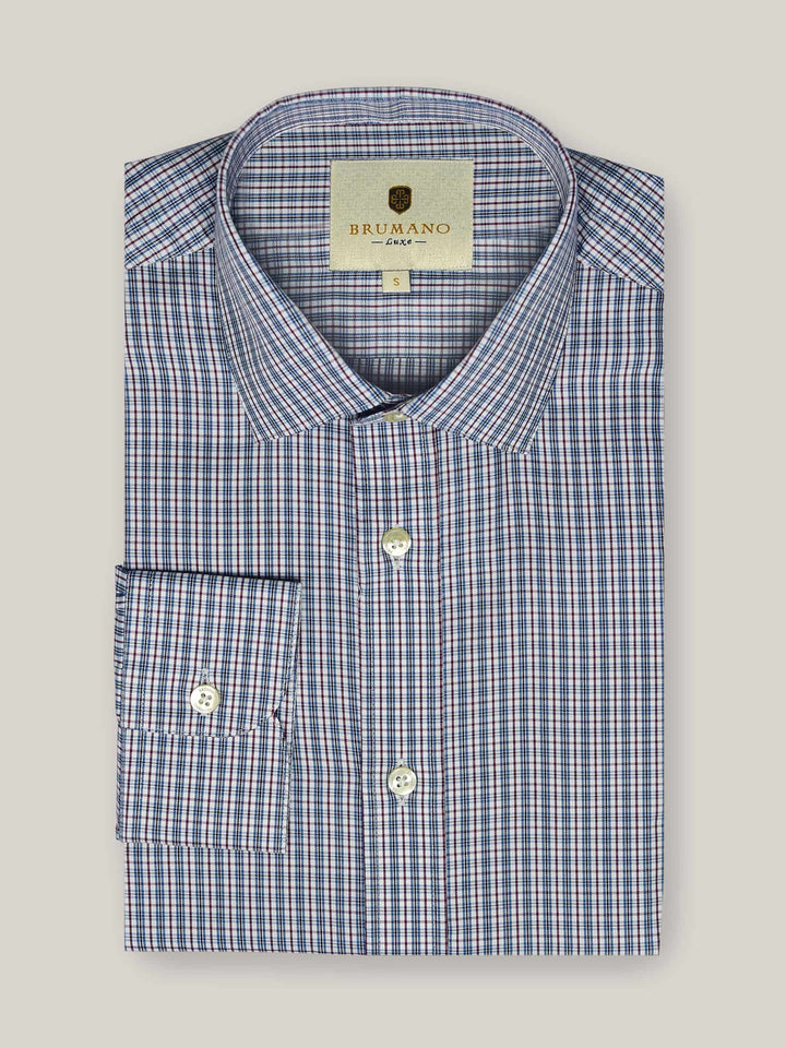 Blue & Purple Formal Shirt Brumano Pakistan