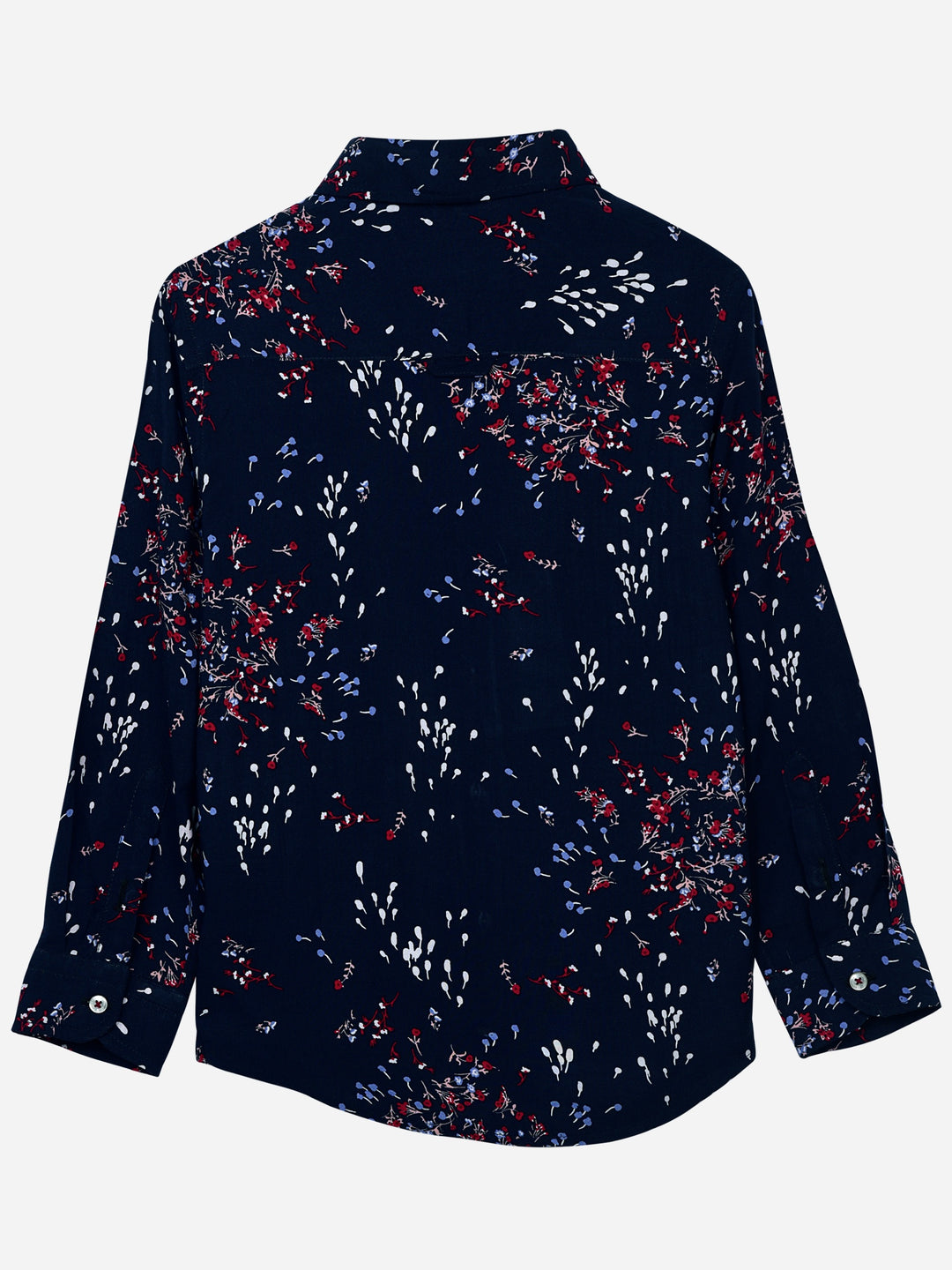 Blue & Red Floral Printed Casual Shirt Brumano Pakistan