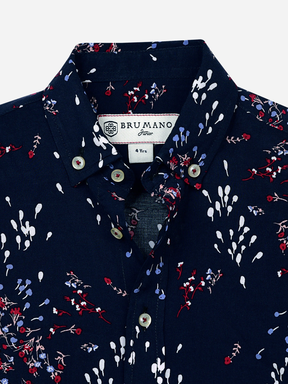 Blue & Red Floral Printed Casual Shirt