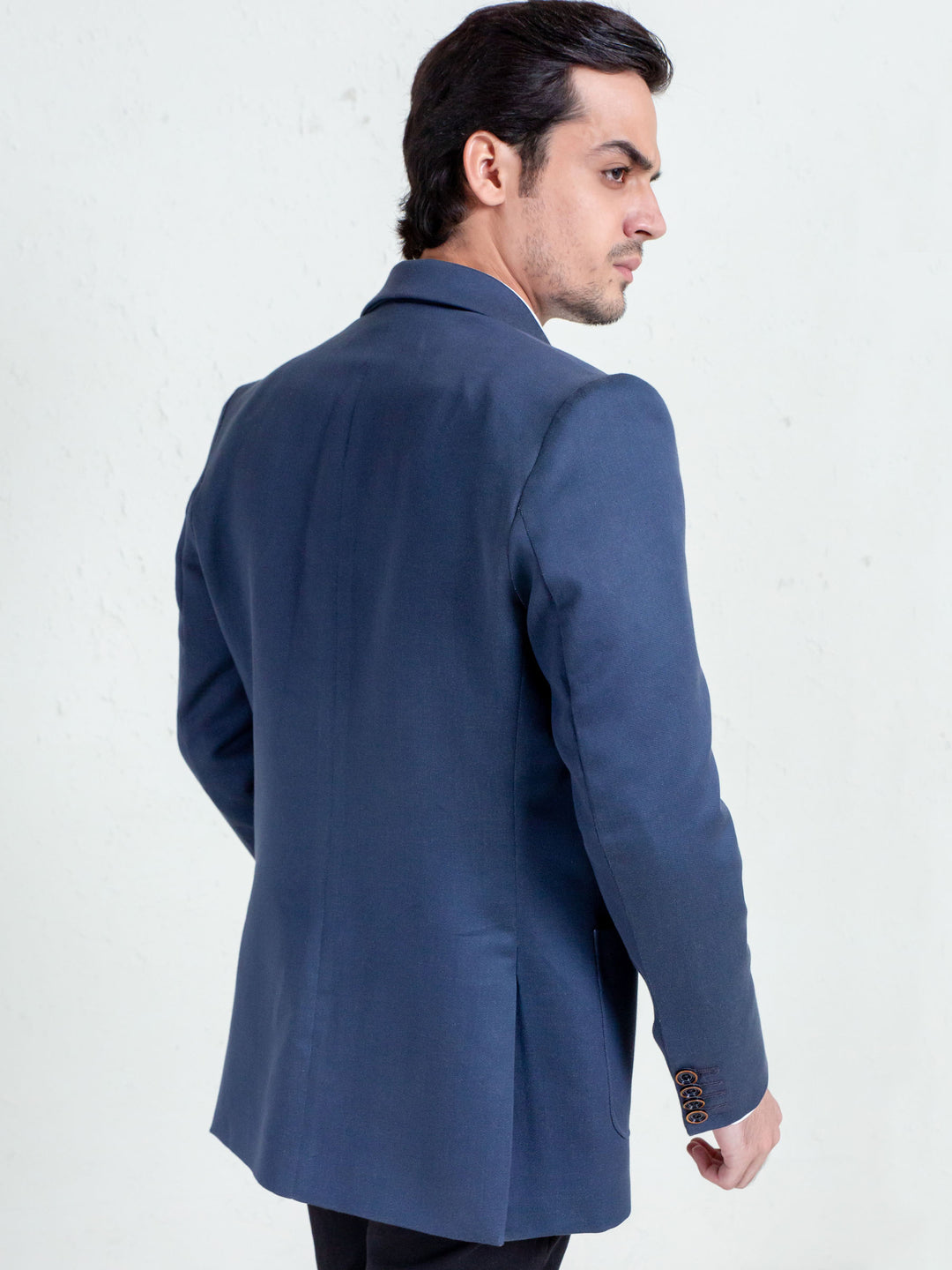 Blue Softshell Casual Blazer Brumano Pakistan