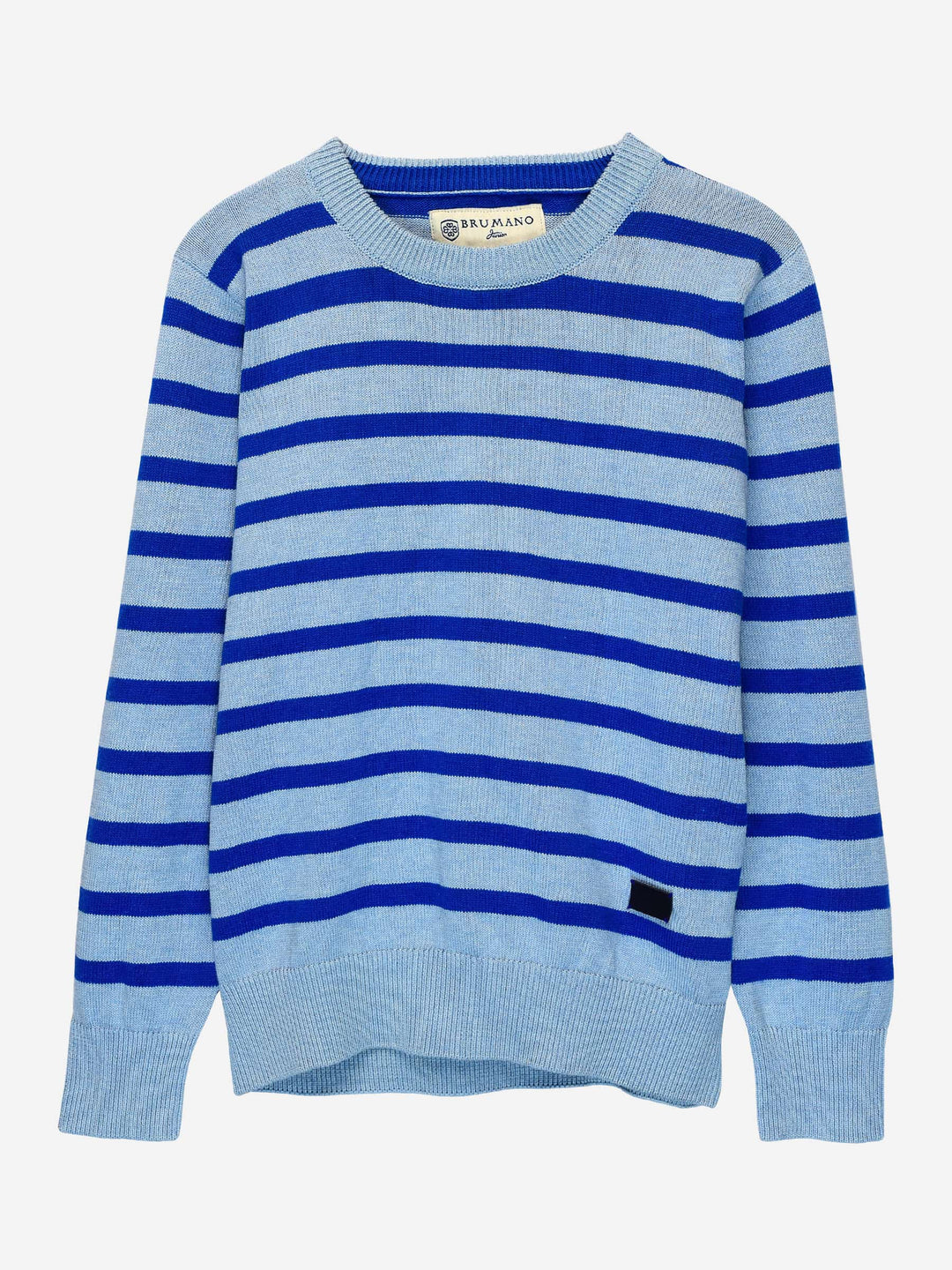 Blue Striped Crew Neck Sweater Brumano Pakistan