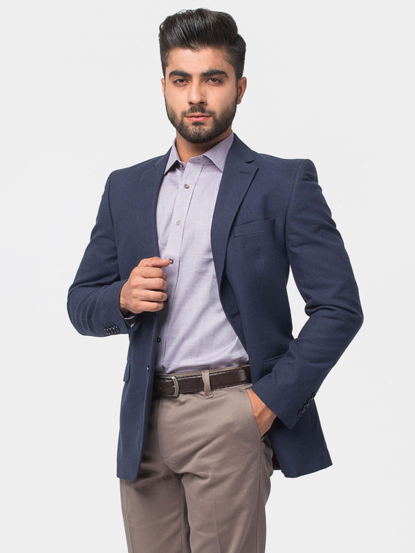 Blue Structured Blazer Brumano Pakistan