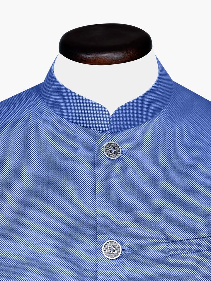 Blue Structured Waistcoat Brumano Pakistan
