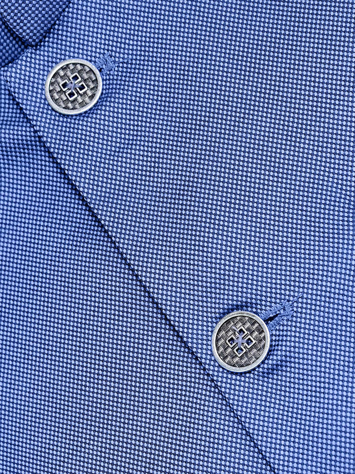 Blue Structured Waistcoat Brumano Pakistan
