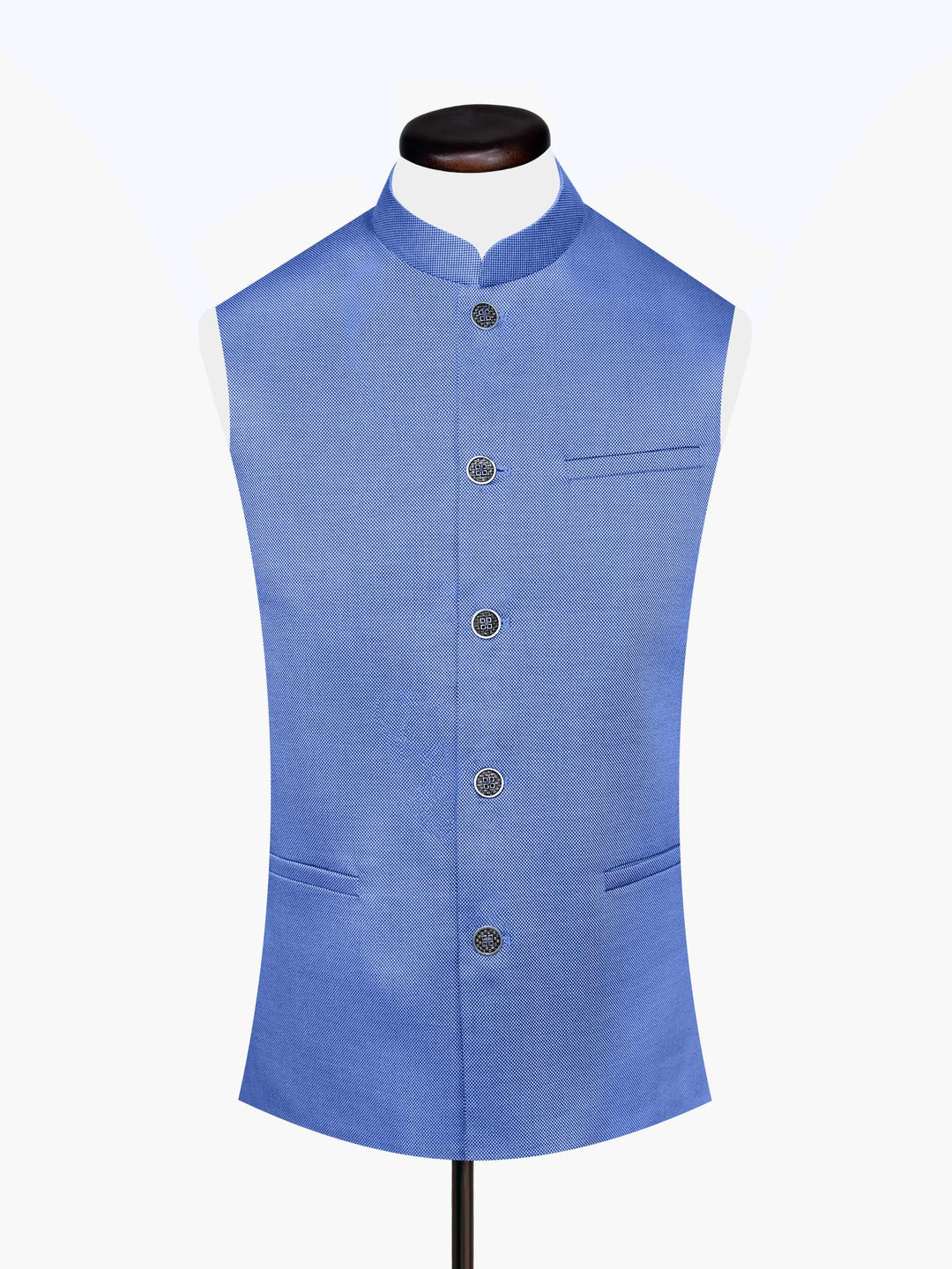 Blue Structured Waistcoat Brumano Pakistan