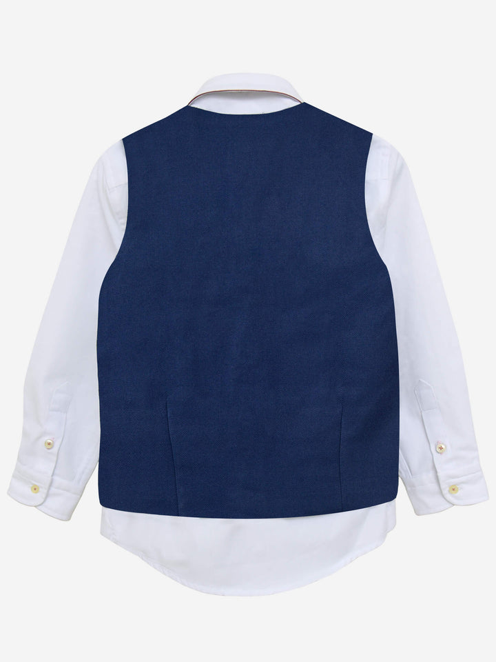 Blue Twill Suit Vest Brumano Pakistan