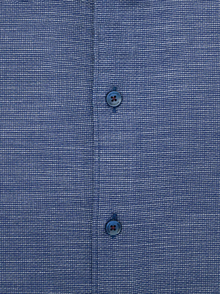 Blue & White Dobby Formal Shirt Brumano Pakistan