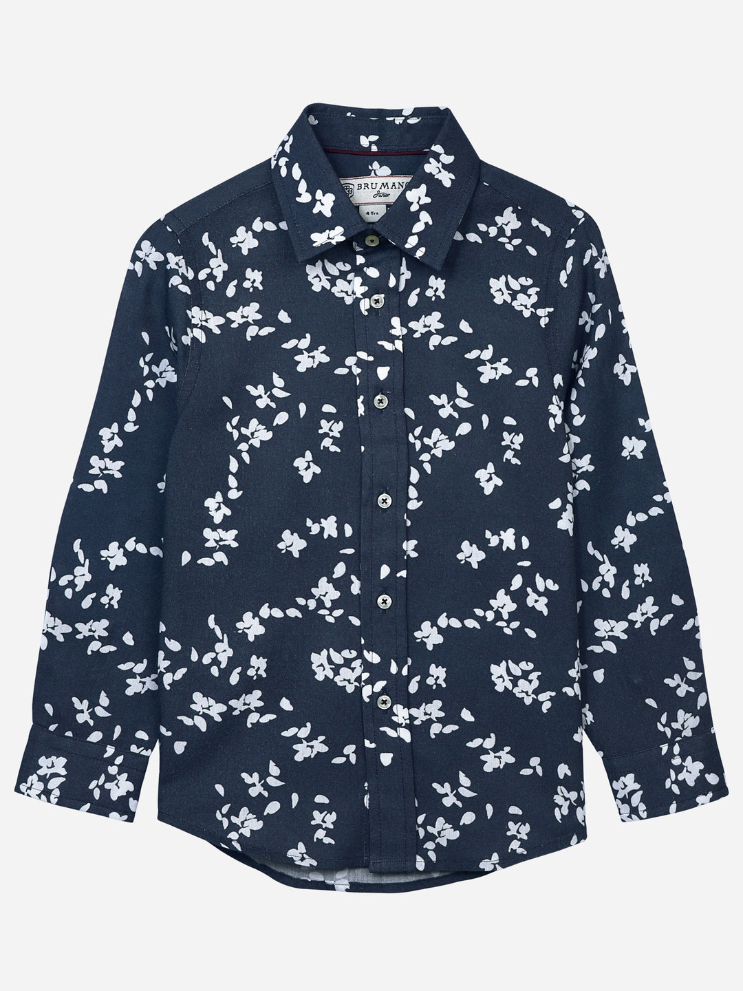 Blue & White Floral Printed Casual Shirt Brumano Pakistan