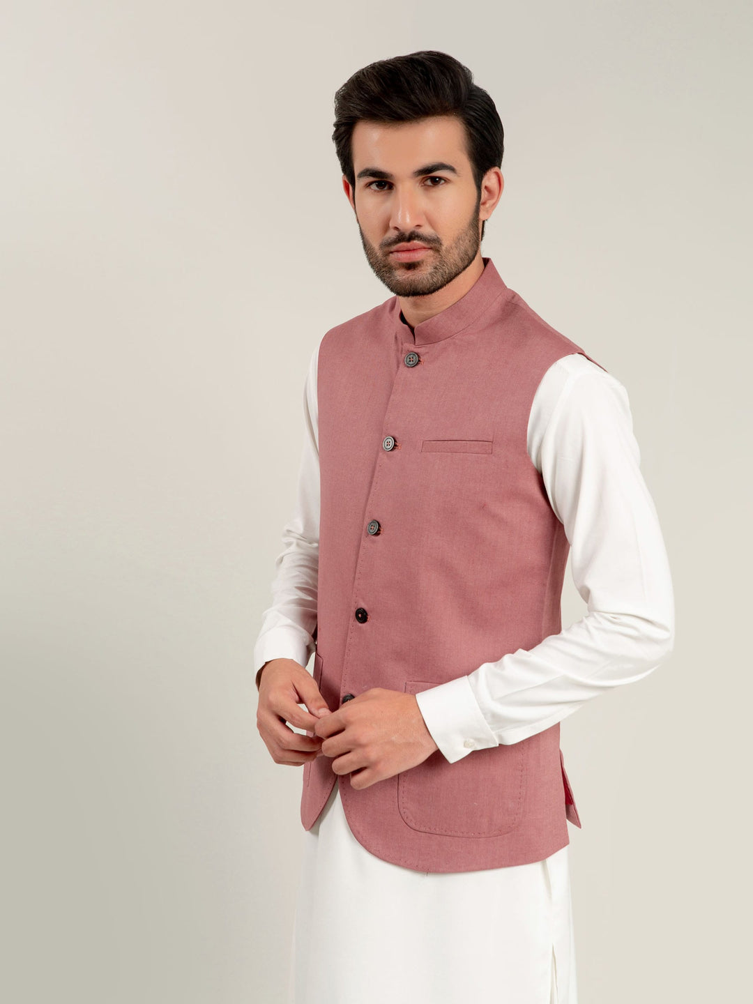 Blue & White Striped Waistcoat Brumano Pakistan
