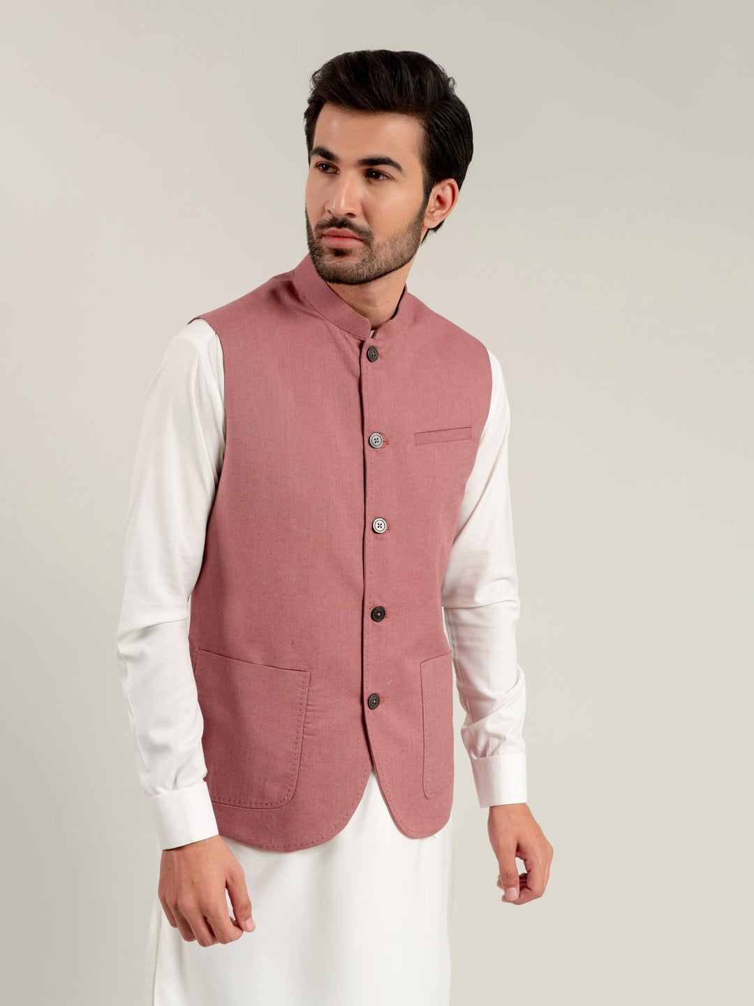 Blue & White Striped Waistcoat Brumano Pakistan