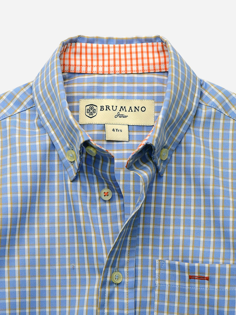 Blue & Yellow Gingham Casual Shirt