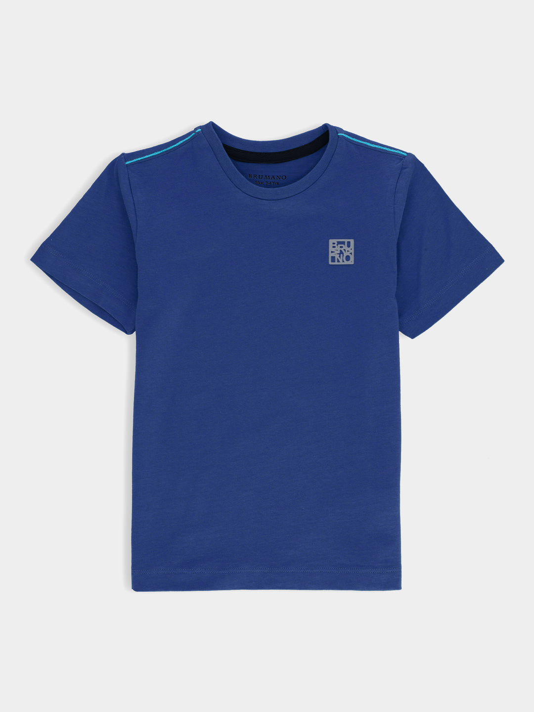 Blue basic crew neck casual t shirt brumano pakistan