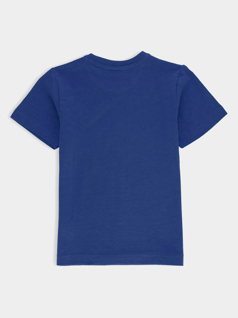 Blue Basic Crew Neck Casual T-Shirt Brumano Pakistan