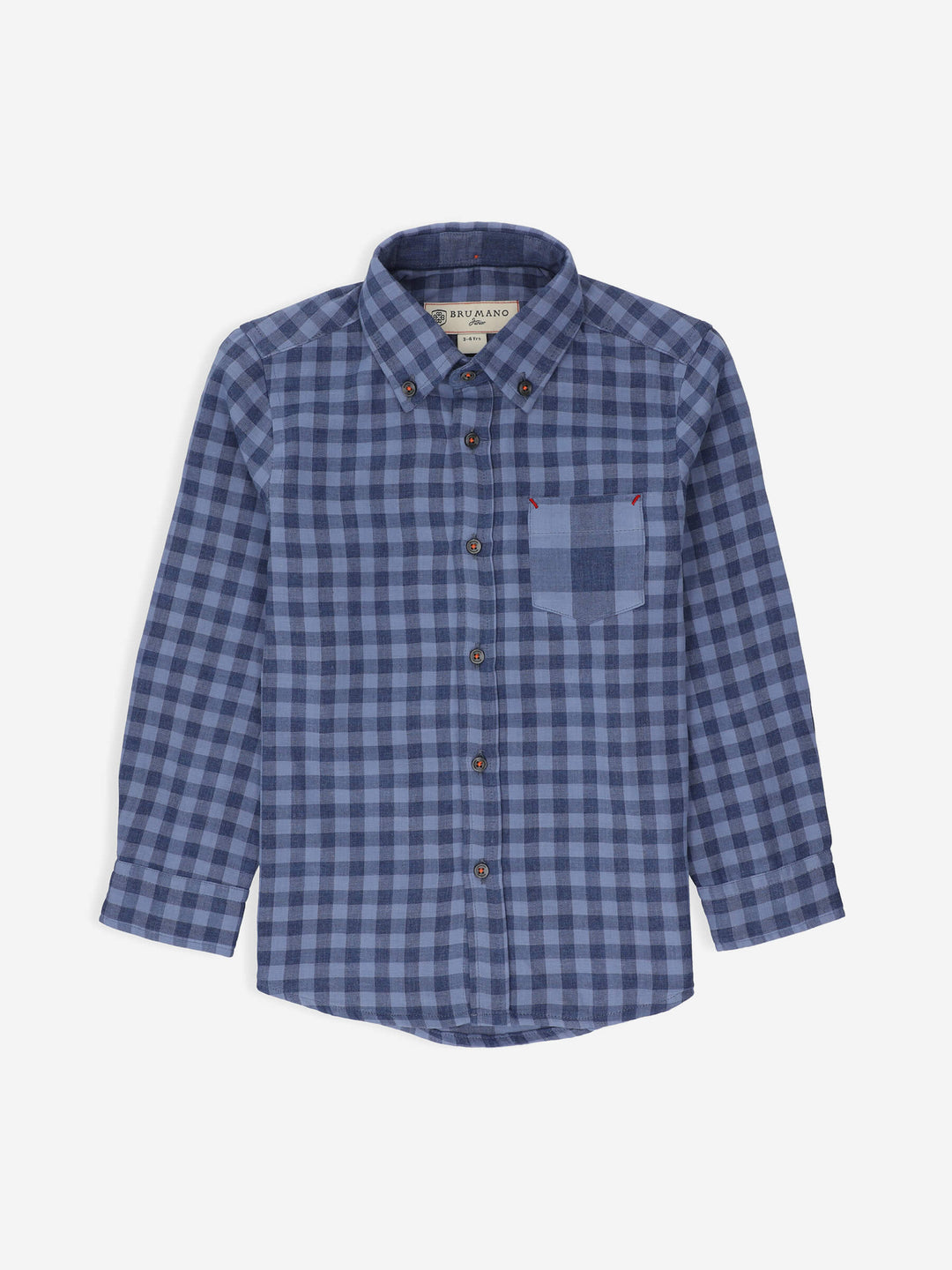 Blue Gingham Casual Shirt Brumano Pakistan