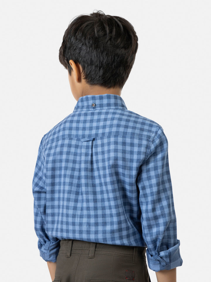 Blue Gingham Casual Shirt Brumano Pakistan