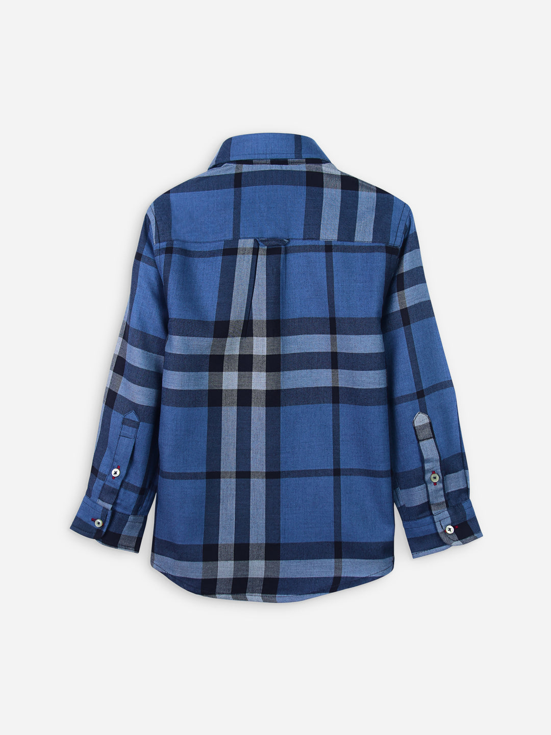 Blue Large Windowpane Checkered Casual Shirt Brumano Pakistan