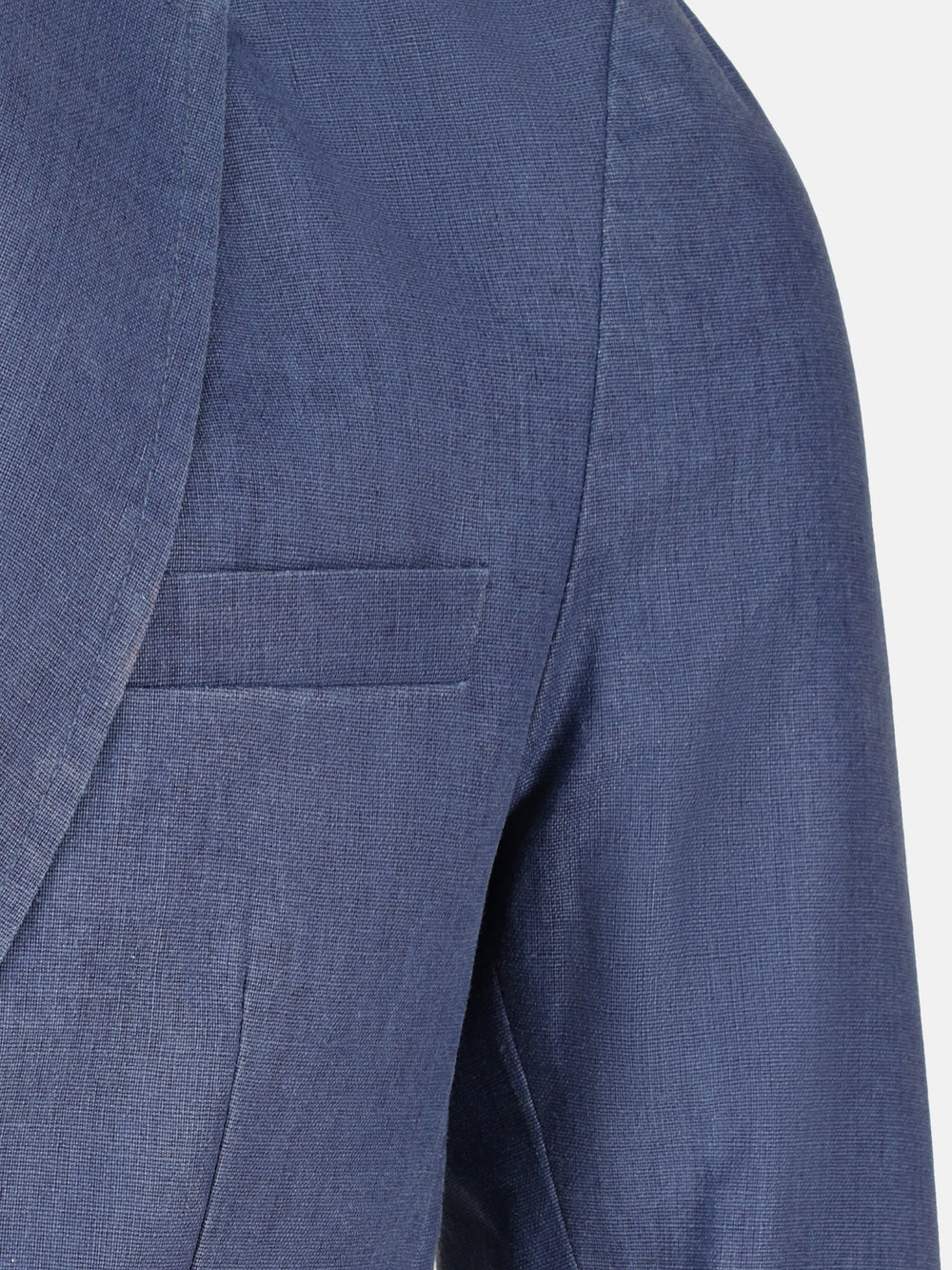 Blue Linen Blended Blazer