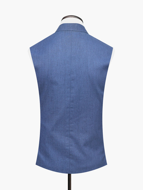 Blue Linen Waistcoat Brumano Pakistan