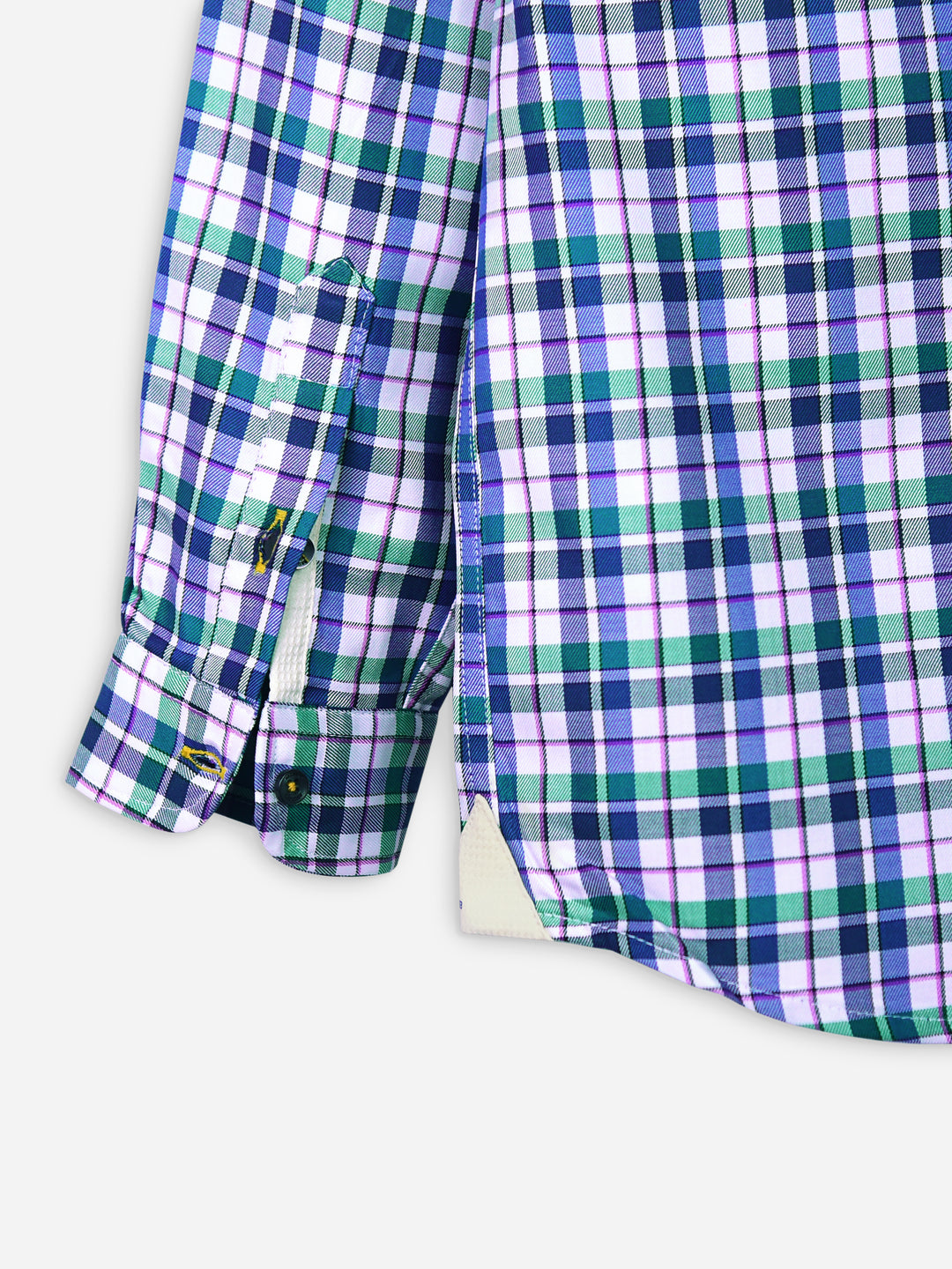 Blue Multi Color Gingam Casual Shirt Brumano Pakistan