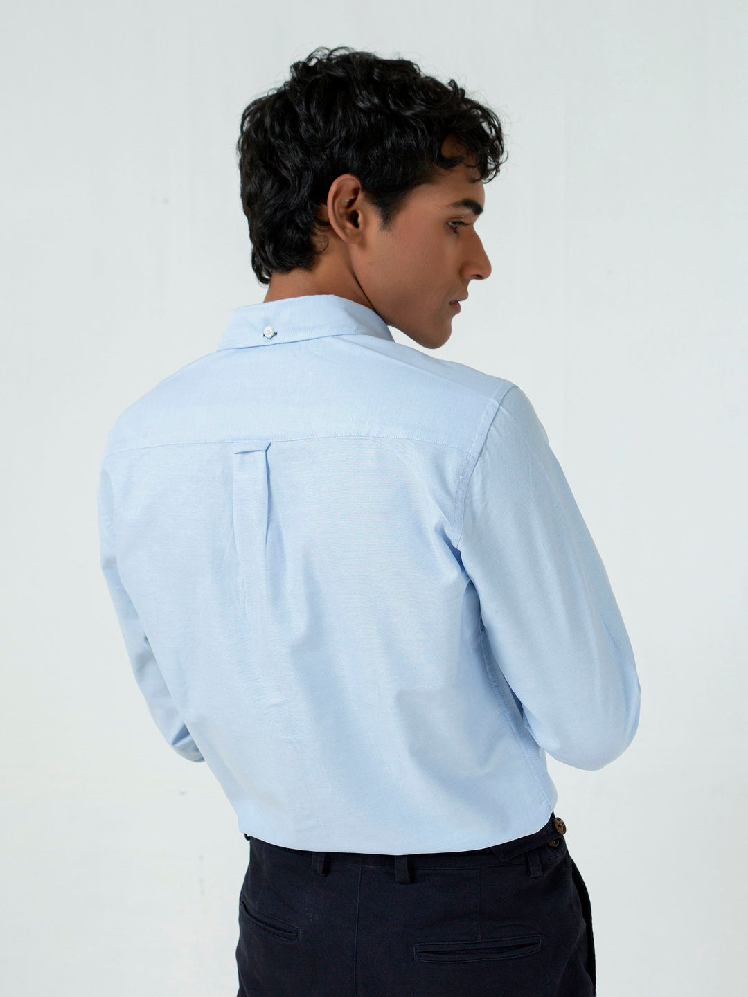 Blue Oxford Button Down Shirt