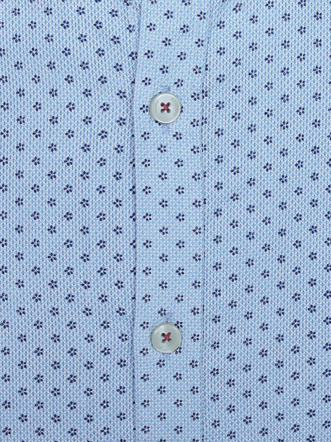 Blue Printed Structured Button Down Shirt Brumano Pakistan