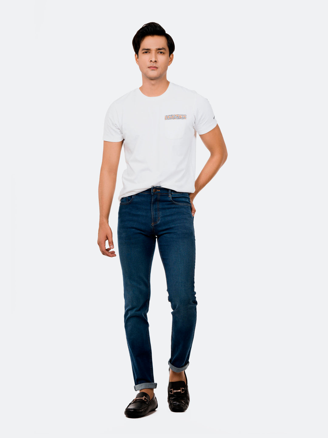 Blue Skinny Fit Jeans Brumano Pakistan