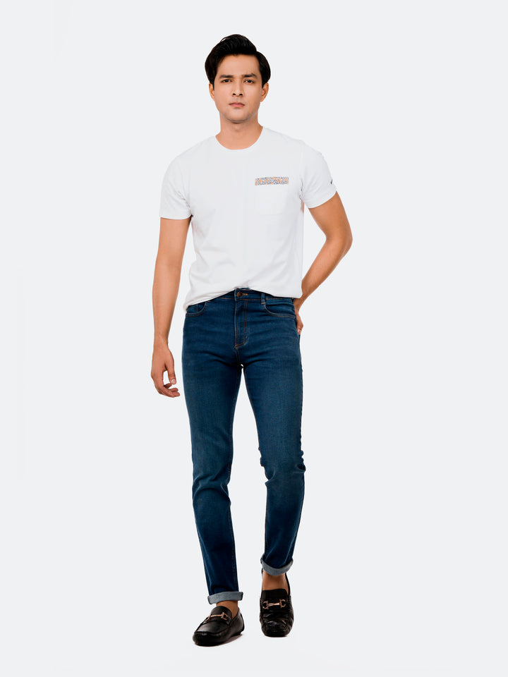Blue Skinny Fit Jeans Brumano Pakistan