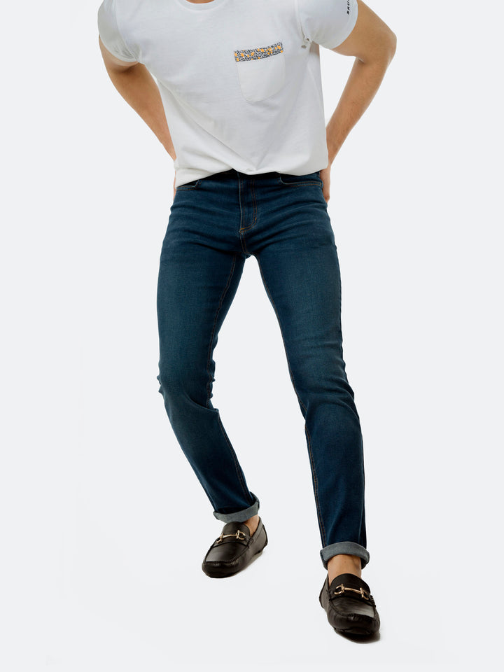 Blue Skinny Fit Jeans Brumano Pakistan