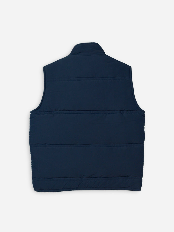 Blue Sleeveless Buttoned Casual Gilet Brumano Pakistan