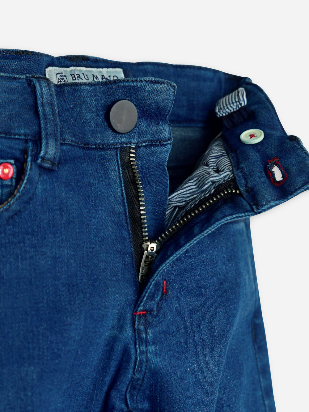 Blue Slimfit Casual Jeans With Detailing