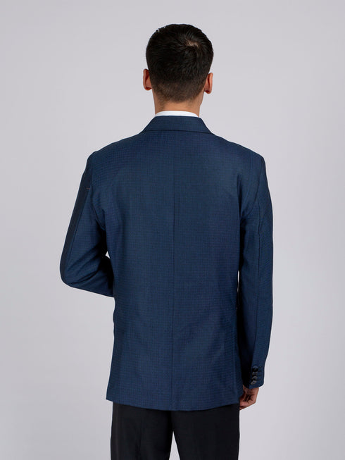 Blue Textured Blazer Brumano Pakistan