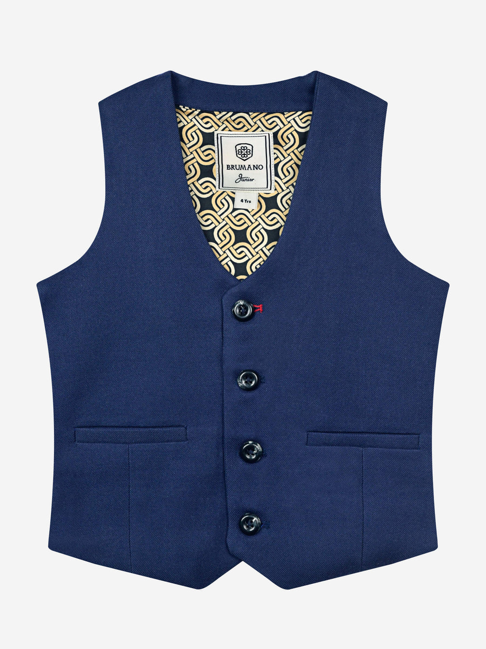 Blue Twill Suit Vest