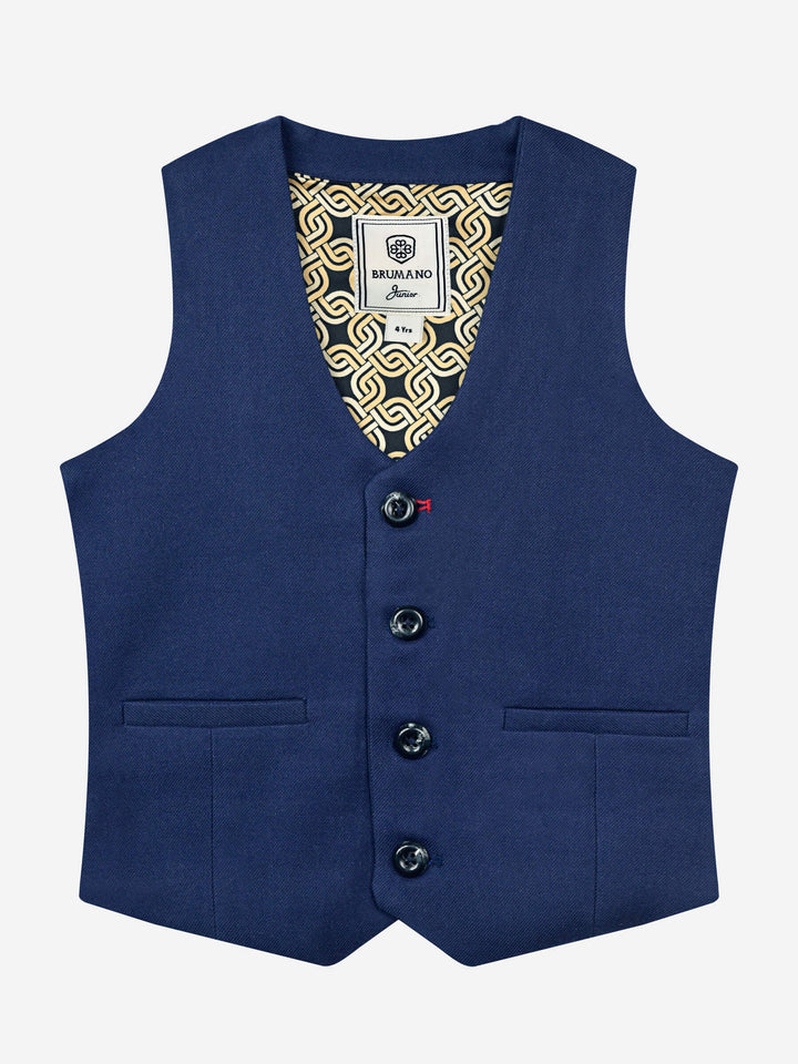 Blue Twill Suit Vest Brumano Pakistan