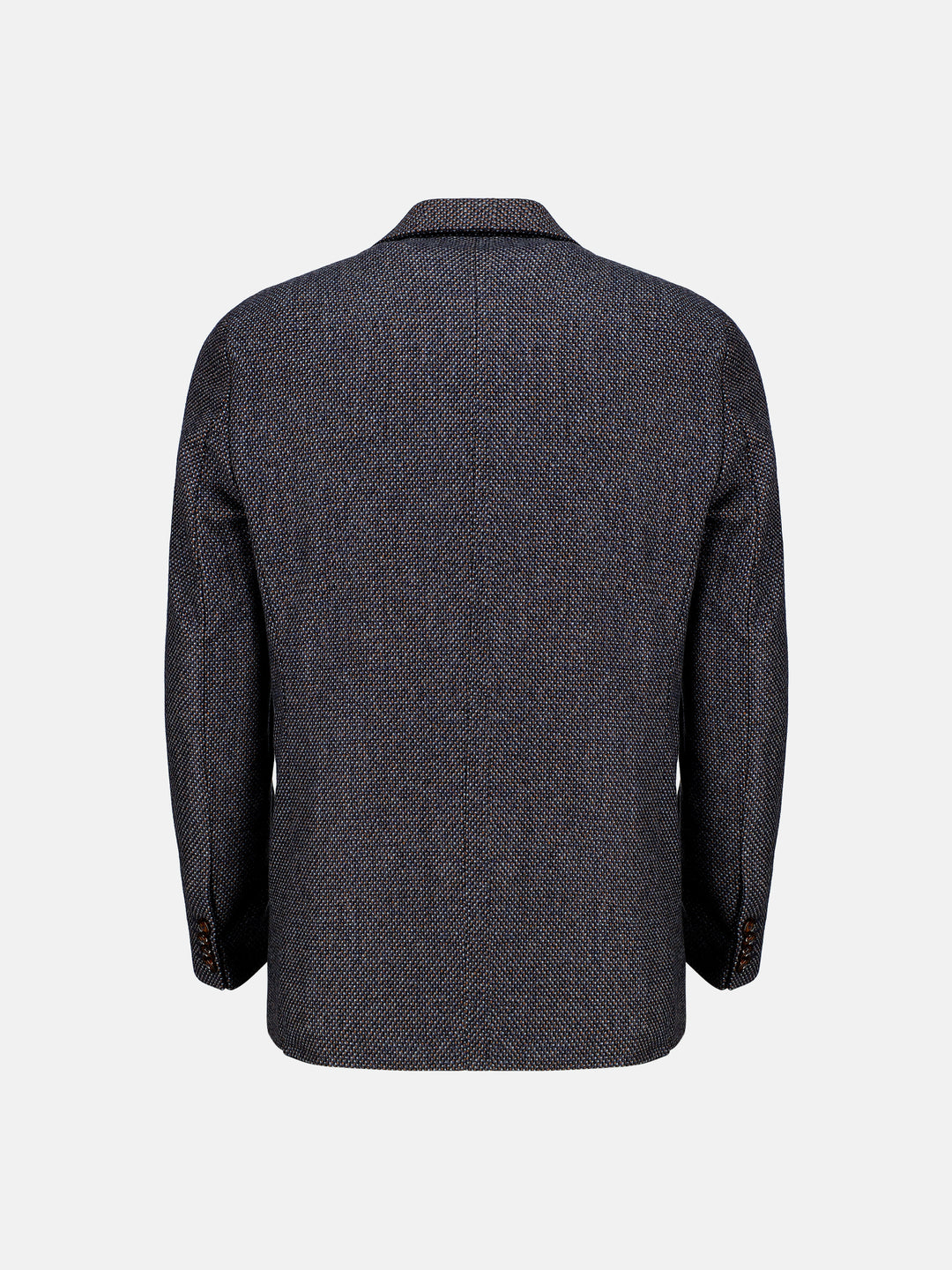 Blue & Mustard Structured Wool Cashmere Blazer - Sartoria Brumano Pakistan