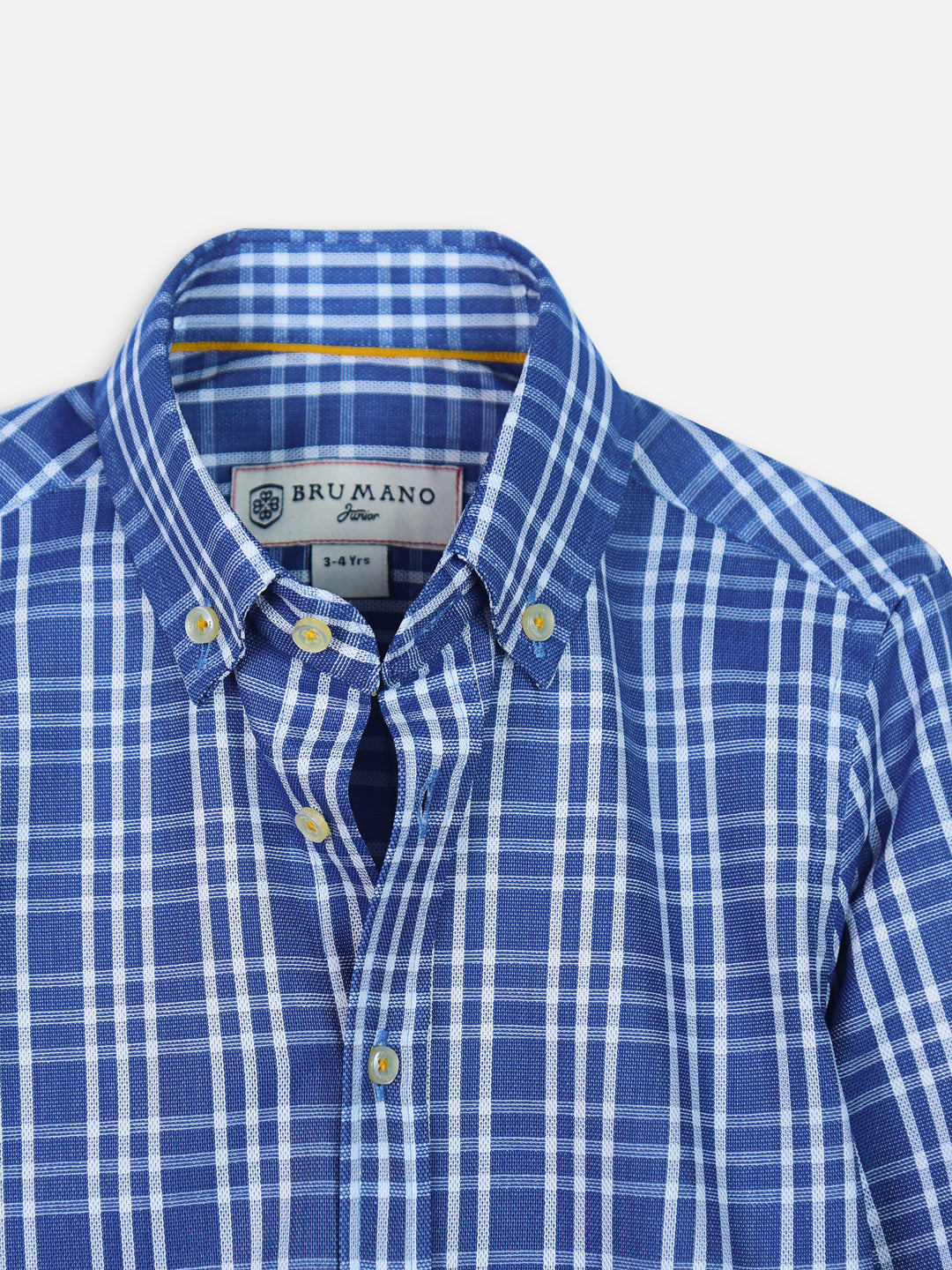 Blue & White Checkered Casual Shirt Brumano Pakistan