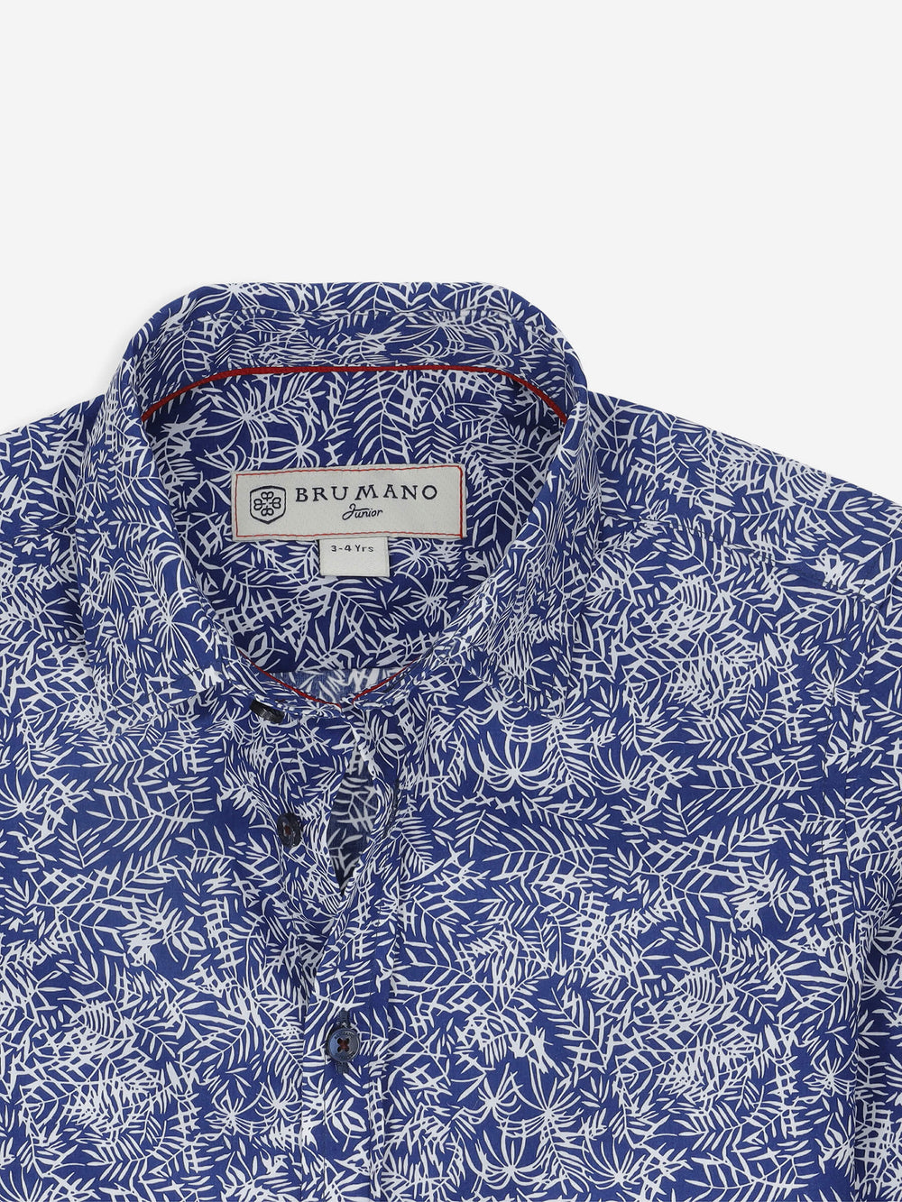 Blue & White Printed Long Sleeve Casual Shirt