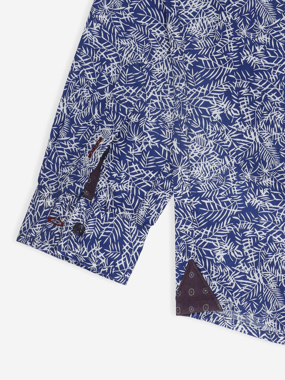 Blue & White Printed Long Sleeve Casual Shirt Brumano Pakistan