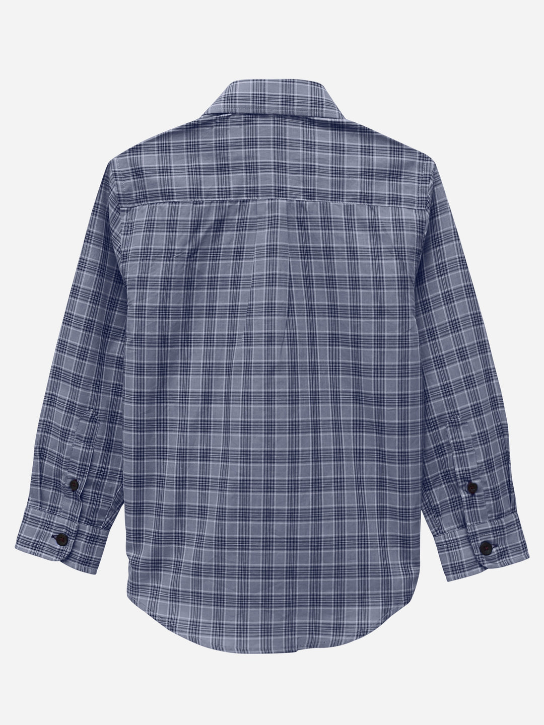 Bluish Grey Checkered Light Weight Casual Shirt Brumano Pakistan